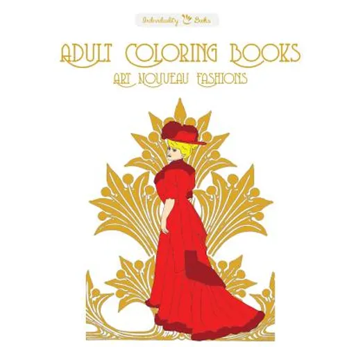 Adult Coloring Books Art Nouveau Fashions