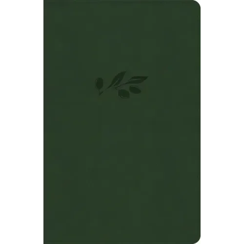 CSB Thinline Bible, Olive Leathertouch