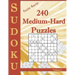 Puzzler Guzzler Sudoku 240 Medium-Hard Puzzles Volume 1: Large Print for Adults(Suitable for Seniors) Big Book of Strategy Fun - Brain Stimulation - M