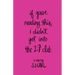 If You're Reading This, I Didn't Get Into the 27 Club