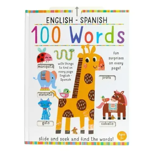 Slide And Seek: 100 Words English-Spanish