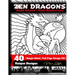 Zen Dragons - no pattern Style Adult Coloring Book