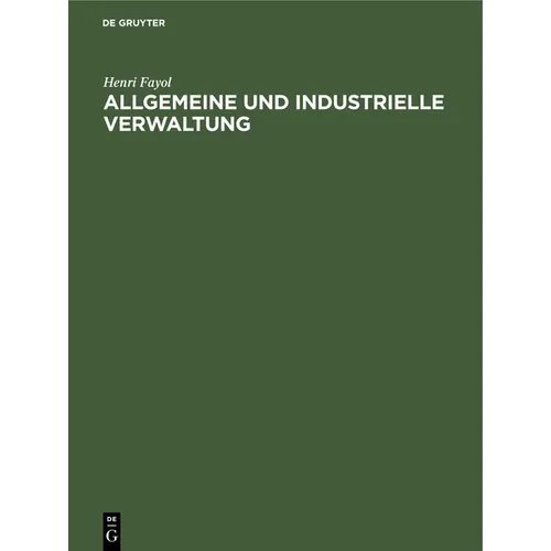 Allgemeine Und Industrielle Verwaltung