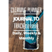 Daily, Weekly and Monthly Cleaning Planner