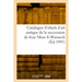 Catalogue d'objets d'art antique, marbres, bronzes, terres cuites, ivoires, verrerie