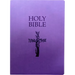 KJV Holy Bible, Cross Design, Large Print, Royal Purple Ultrasoft: (Red Letter, 1611 Version)