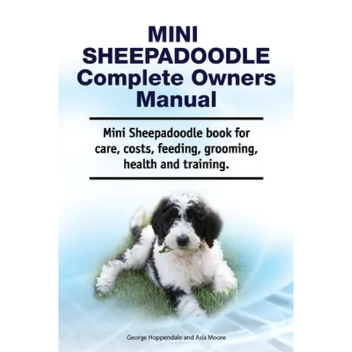 Mini Sheepadoodle Complete Owners Manual. Mini Sheepadoodle book for care, costs, feeding, grooming, health and training.