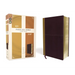 KJV, Amplified, Parallel Bible, Large Print, Leathersoft, Tan/Burgundy, Red Letter Edition: Two Bible Versions Together for Study and Comparison