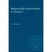 Responsible Government in Ontario