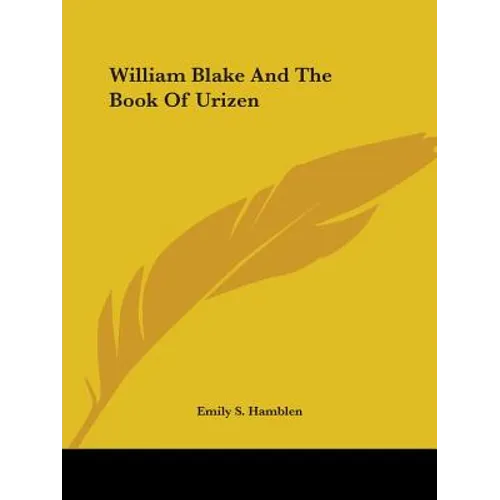 William Blake And The Book Of Urizen