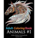 Adult Coloring Books: Animals: 45 Stress Relieving Animal Coloring Designs