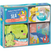 Baby's First Gift Set Under the Sea: Soft Baby Wash Mitt for Toddlers 1-3, Stroller Book, Waterproof Bath Books - Best Newborn Baby Gifts