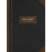 Notary Journal: Hardbound Record Book Logbook for Notarial Acts, 390 Entries, 8.5" x 11", Black and Brown Cover