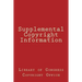 Supplemental Copyright Information