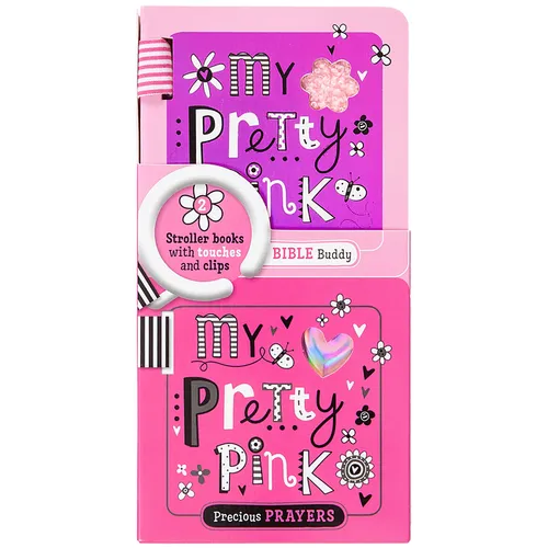 Shiny Vinyl Stroller Books Set - Pink