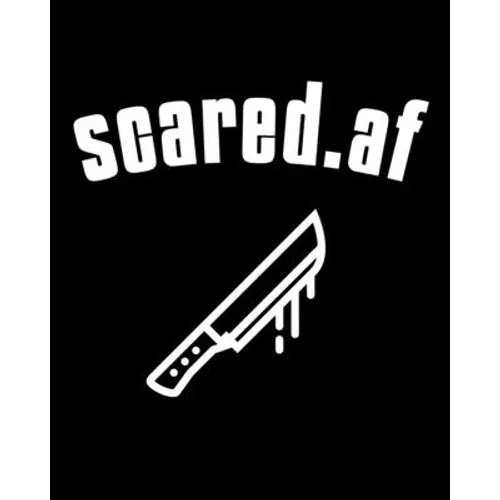Scared.af: Sketchbook For Drawing 200 Sheets - 5 Year Anniversary Gift For Wife - Paperback Sketch Pages How To Draw Horror Movie Characters - True Cr