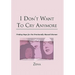 I Don't Want To Cry Anymore: Finding Hope for the Emotional Abused Woman
