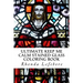 Ultimate Keep Me Calm Stained Glass Coloring Book: Stained Glass Coloring Book