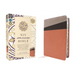 NIV Application Bible, Leathersoft, Coral/Gray, Red Letter, Thumb Indexed, Comfort Print: Bringing the Ancient Message of the Bible Into Your World