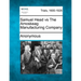 Samuel Head Vs the Amoskeag Manufacturing Company