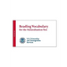 Reading Vocabulary for the Naturalization Test