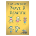 I Am Confident, Brave and Beautiful: a coloring book for girls 2020 and 2021