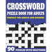 Crossword Puzzle Book For Adults: Crossword Book For Adult Parents And Senior Grandparents With Large Print Puzzles And Solutions To Enjoy Traveling A