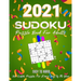 2021 Sudoku Puzzle Book For Adults: 365 Daily Sudoku Puzzles. Easy to Hard Sudoku (3 Levels of Difficulty), Vol2