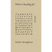 What Is Reading For?