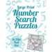Large Print Number Search Puzzles: A book of 100 Number Search puzzles in large 20pt print.