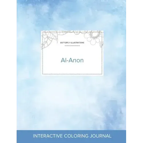 Adult Coloring Journal: Al-Anon (Butterfly Illustrations, Clear Skies)