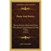 Poets And Poetry: Being Articles Reprinted From The Literary Supplement Of The Times (1911)