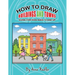 How to draw buildings and towns - guide for kids ages 10 and up: Tips for creating your own unique drawings of houses, streets and cities.