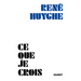 Ce que je crois