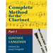Complete Method for the Clarinet in Three Parts (Part 1)