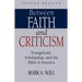 Between Faith and Criticism: Evangelicals, Scholarship, and the Bible in America