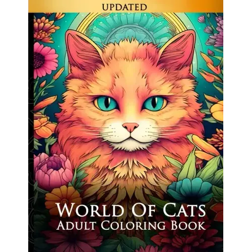 World of Cats: Adult Coloring Book