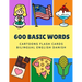 600 Basic Words Cartoons Flash Cards Bilingual English Danish: Easy learning baby first book with card games like ABC alphabet Numbers Animals to prac