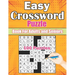 Easy Crossword Puzzle Book For Adults and Seniors 100 Puzzles: Crosswords Puzzle Book for Seniors & Adults with Solution. Anti eye strain and Anxiety