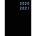 Agenda 2020 2021: 18 Mesi Agenda 2020/2021, luglio 2020 - dicembre 2021 nera, copertina rigida, settimanale verticale, italiano, Din A4