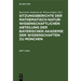 Sitzungsberichte Der Mathematisch-Naturwissenschaftlichen Abteilung Der Bayerischen Akademie Der Wissenschaften Zu München. Heft 1/1928