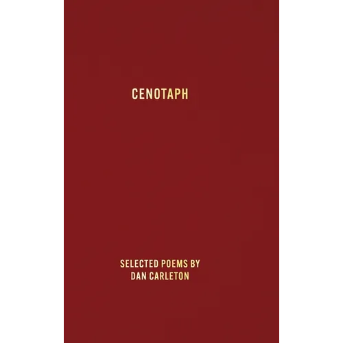 Cenotaph: Selected poems by - Hardcover