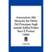 Annotazioni Alla Memoria Sui Diritti Del Principato Sugli Antichi Edifizj Publici Sacri E Profani (1806)