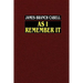 As I Remember It