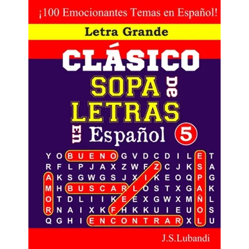 CLÁSICO SOPA De LETRAS En Español; 5