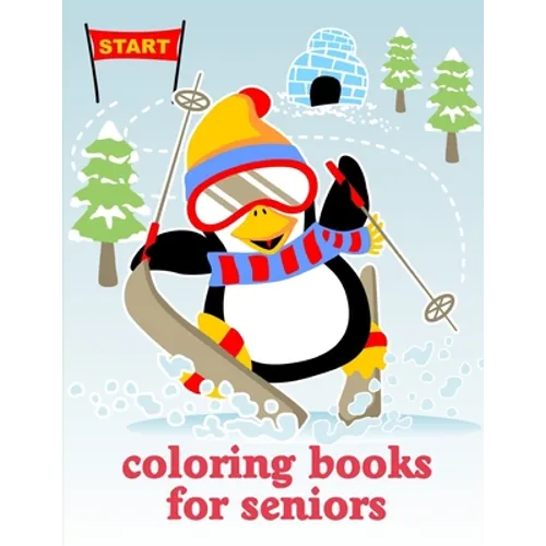 Coloring Books For Seniors: Christmas Book, Easy and Funny Animal Images