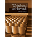 Whitehead at Harvard, 1924-1925