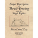 Proper Description of Thrust-Fencing with the Single Rapier