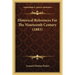 Historical References For The Nineteenth Century (1883)