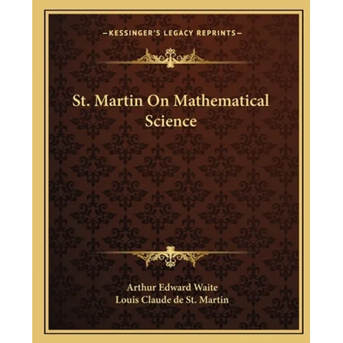 St. Martin On Mathematical Science